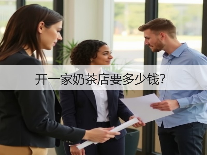 开一家奶茶店要多少钱？