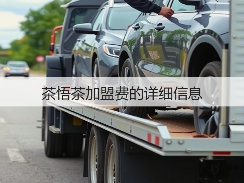 茶悟茶加盟费的详细信息