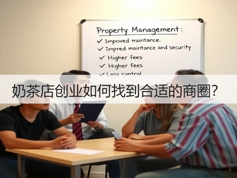 奶茶店创业如何找到合适的商圈？