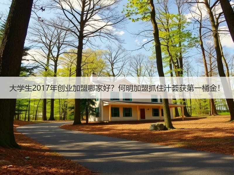 大学生2017年创业加盟哪家好？何明加盟抓住汁荟获第一桶金！