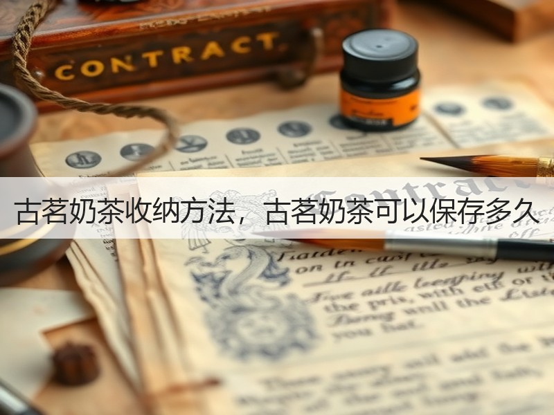 古茗奶茶收纳方法，古茗奶茶可以保存多久