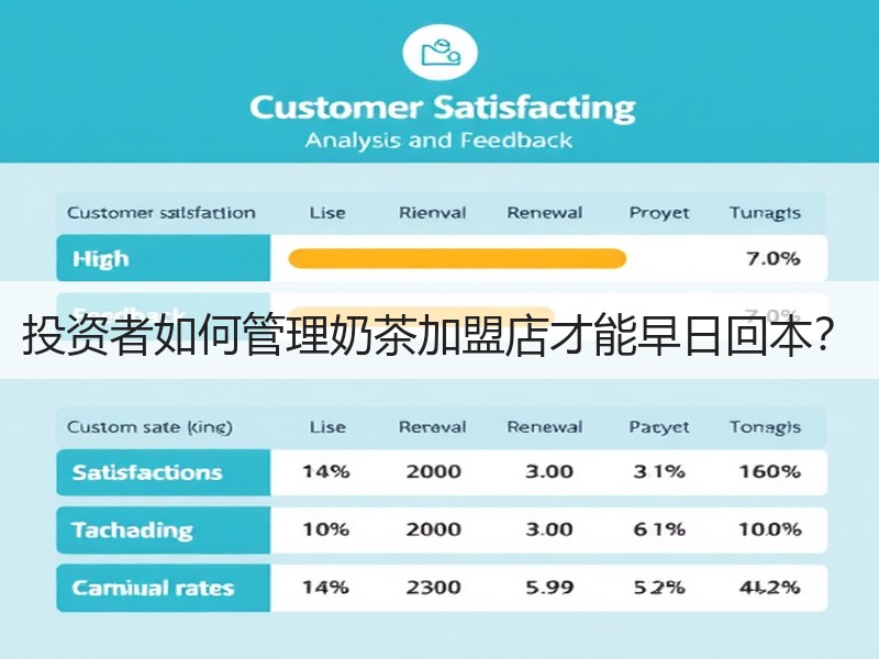 投资者如何管理奶茶加盟店才能早日回本？