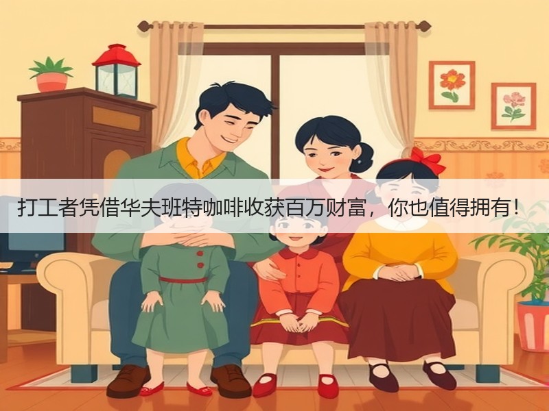 打工者凭借华夫班特咖啡收获百万财富，你也值得拥有！