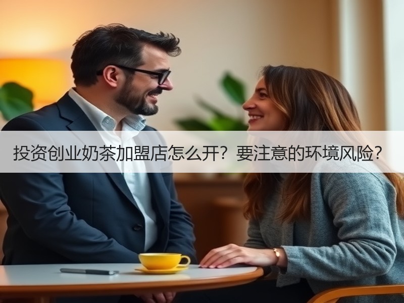 投资创业奶茶加盟店怎么开？要注意的环境风险？