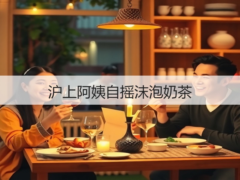 沪上阿姨自摇沫泡奶茶