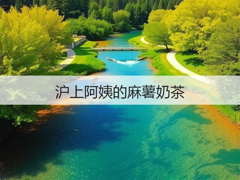 沪上阿姨的麻薯奶茶