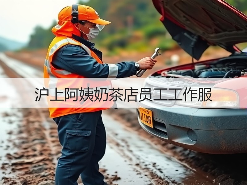 沪上阿姨奶茶店员工工作服