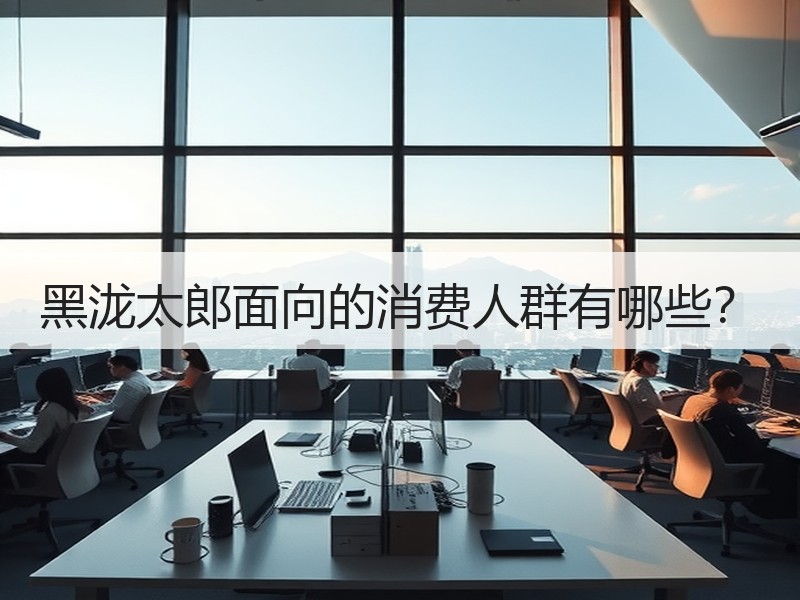 黑泷太郎面向的消费人群有哪些？