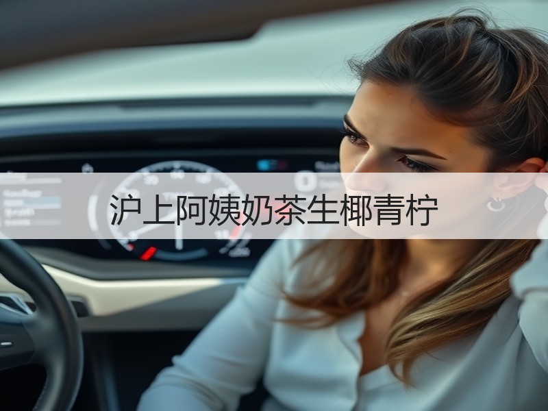 沪上阿姨奶茶生椰青柠