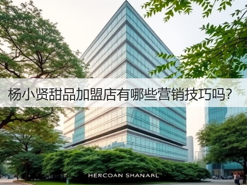 杨小贤甜品加盟店有哪些营销技巧吗？