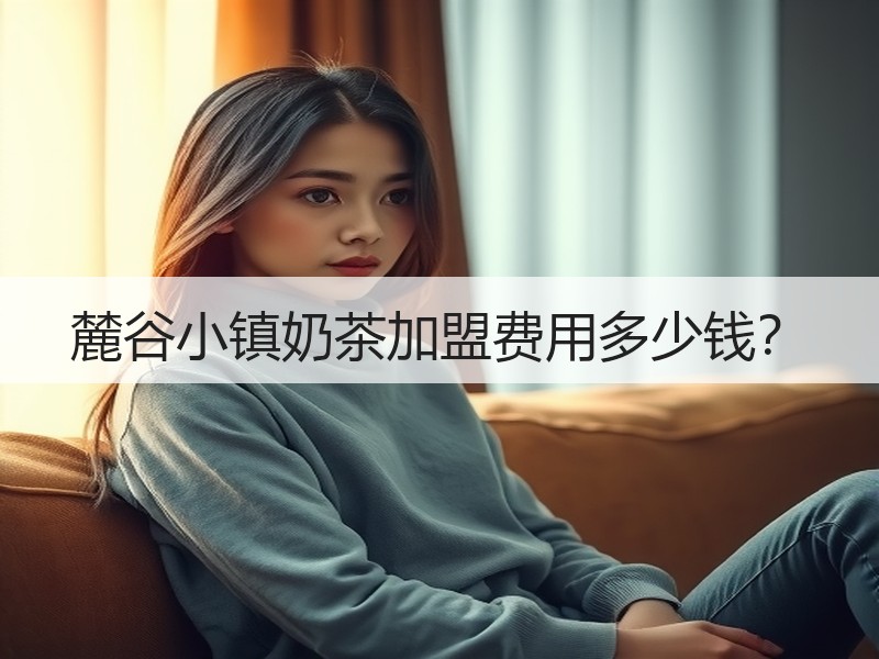 麓谷小镇奶茶加盟费用多少钱？