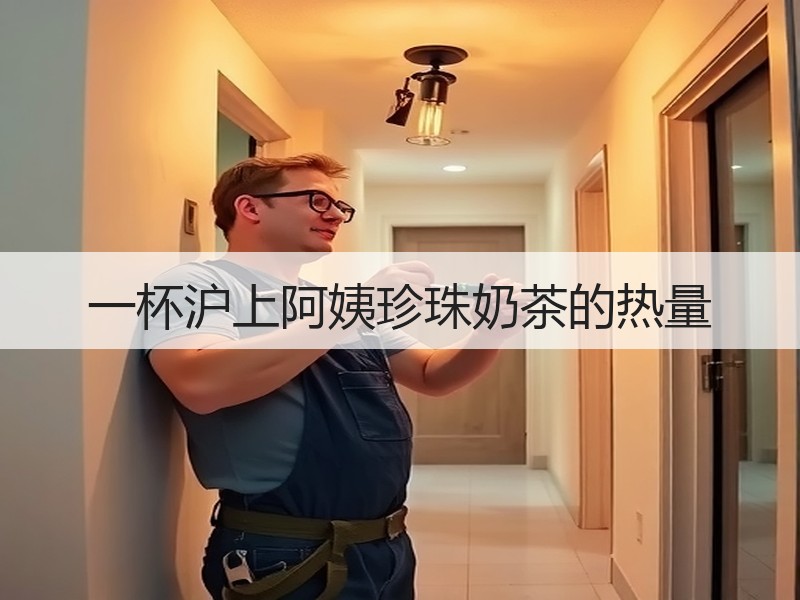 一杯沪上阿姨珍珠奶茶的热量