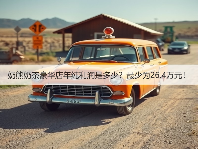 奶熊奶茶豪华店年纯利润是多少？最少为26.4万元！