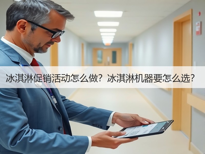 冰淇淋促销活动怎么做？冰淇淋机器要怎么选？