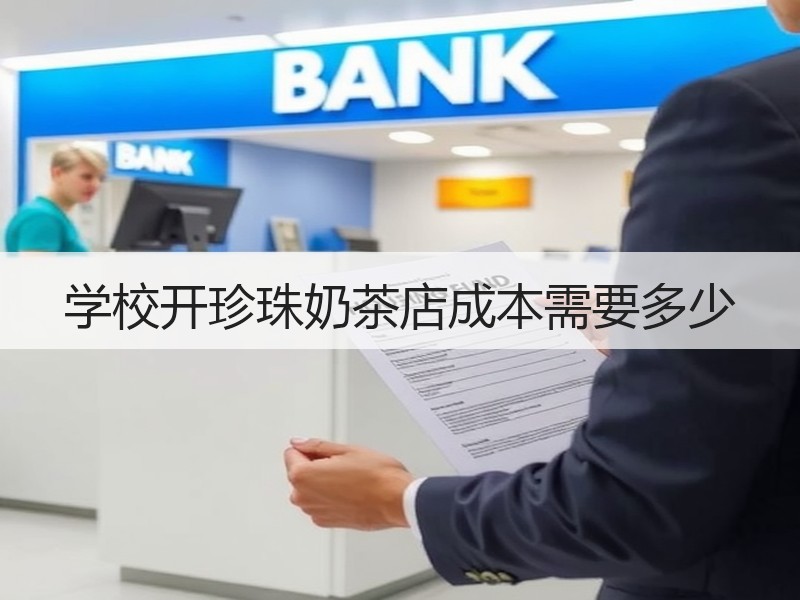 学校开珍珠奶茶店成本需要多少
