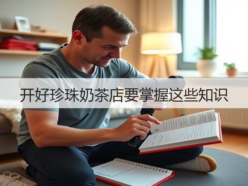 开好珍珠奶茶店要掌握这些知识