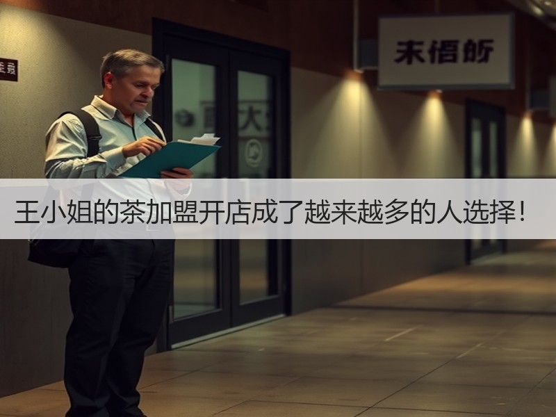王小姐的茶加盟开店成了越来越多的人选择！