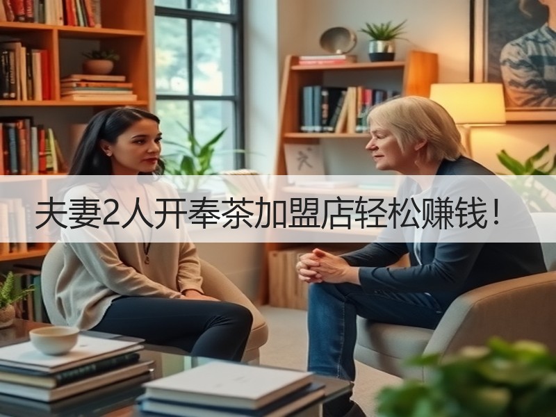 夫妻2人开奉茶加盟店轻松赚钱！