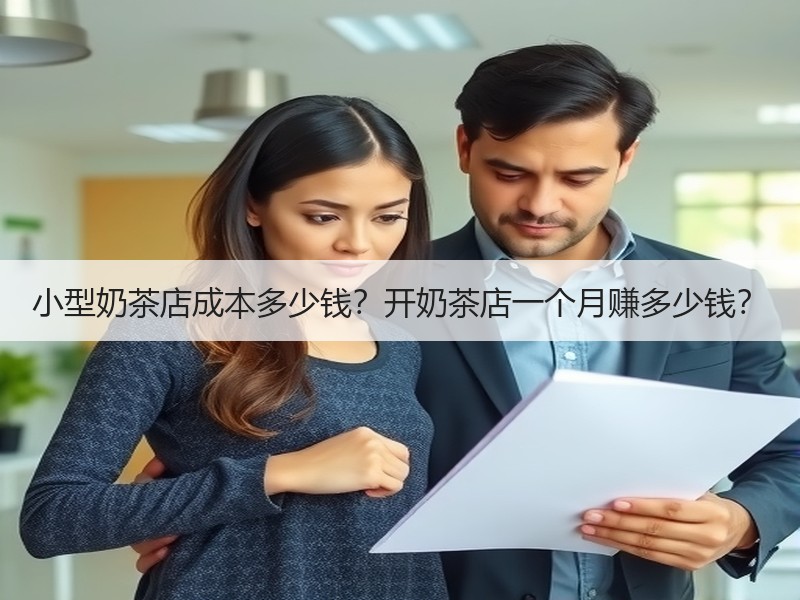 小型奶茶店成本多少钱？开奶茶店一个月赚多少钱？