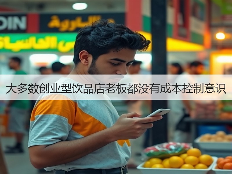 大多数创业型饮品店老板都没有成本控制意识