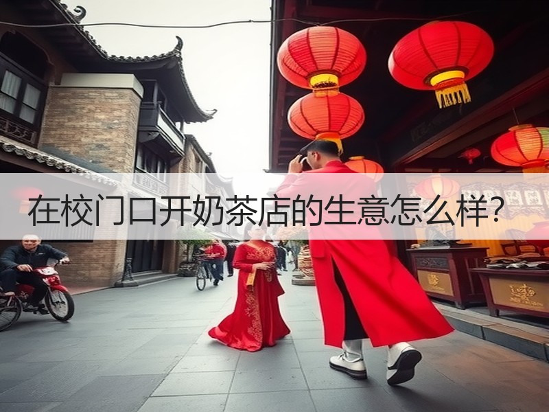在校门口开奶茶店的生意怎么样？
