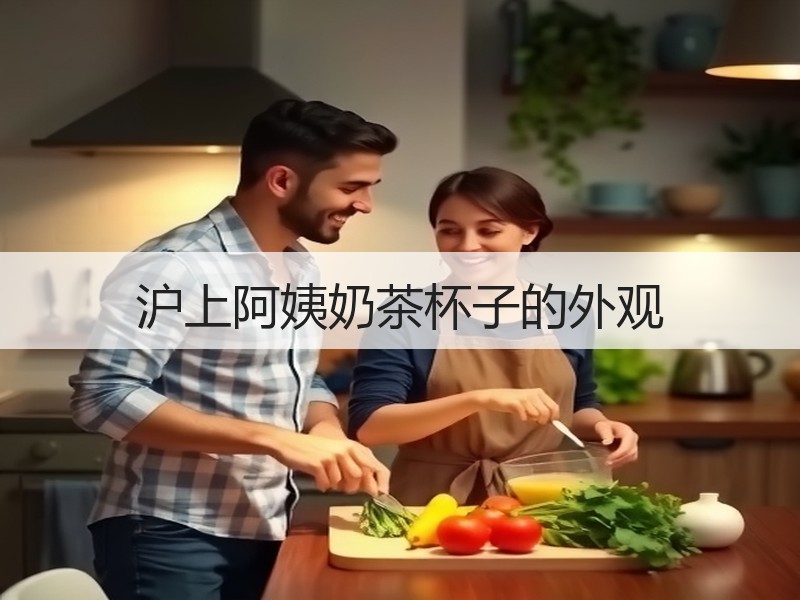沪上阿姨奶茶杯子的外观