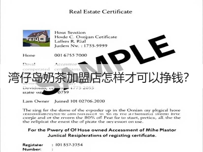 湾仔岛奶茶加盟店怎样才可以挣钱？