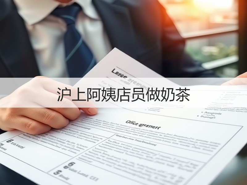 沪上阿姨店员做奶茶