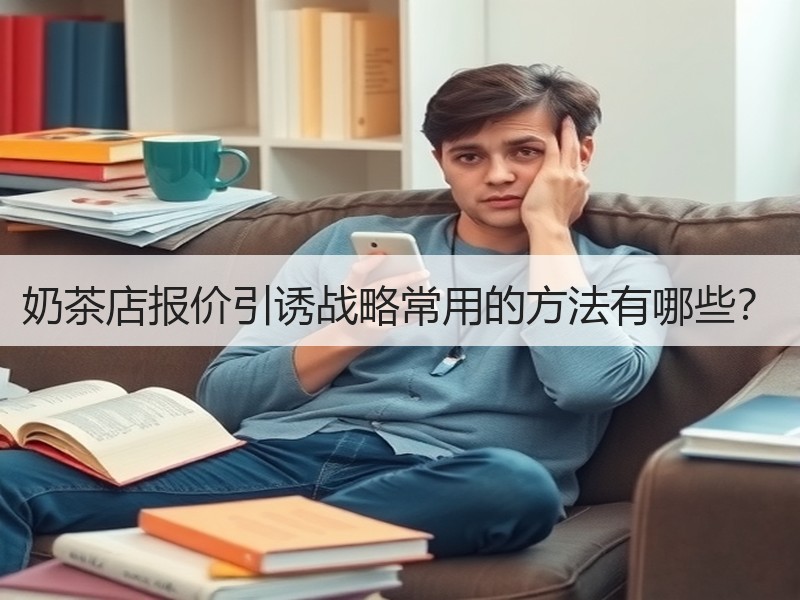 奶茶店报价引诱战略常用的方法有哪些？