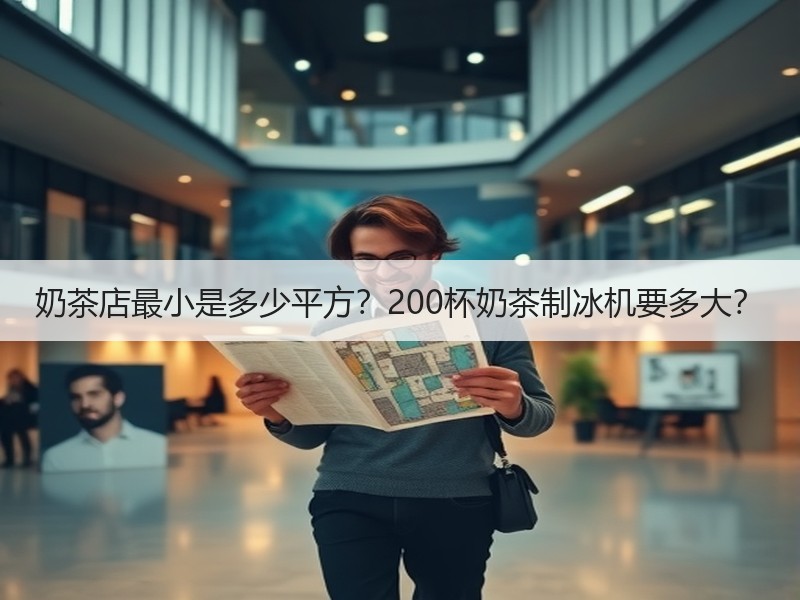 奶茶店最小是多少平方？200杯奶茶制冰机要多大？