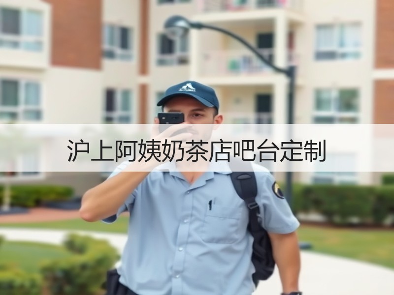 沪上阿姨奶茶店吧台定制