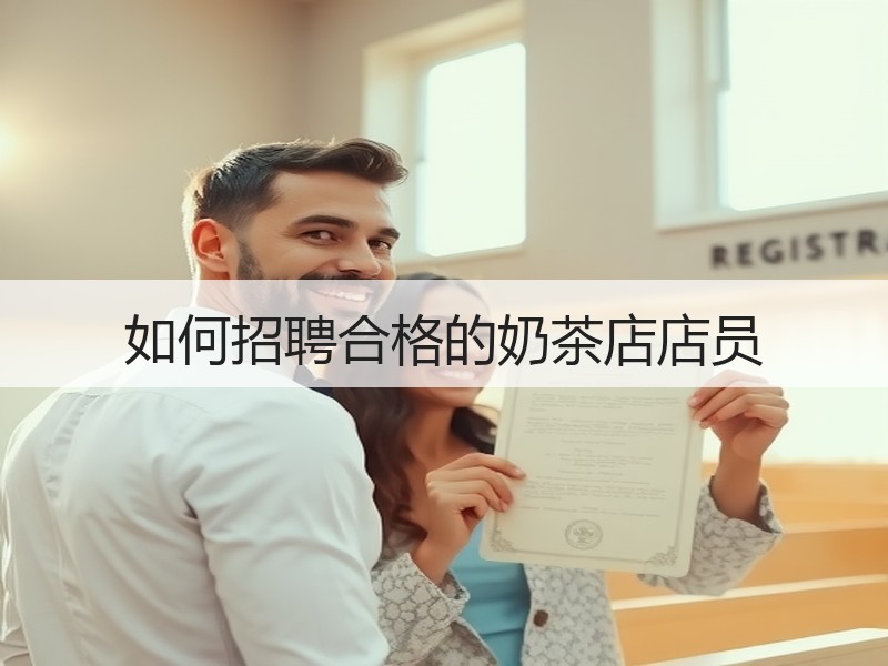 如何招聘合格的奶茶店店员