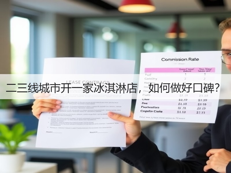 二三线城市开一家冰淇淋店，如何做好口碑？