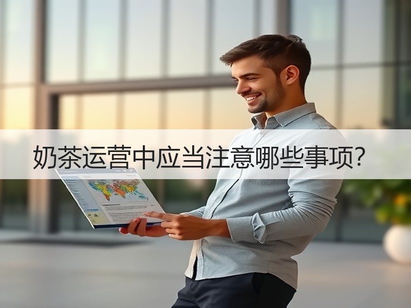 奶茶运营中应当注意哪些事项？
