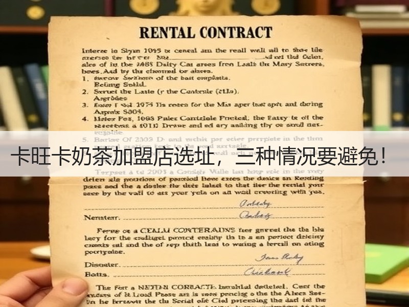 卡旺卡奶茶加盟店选址，三种情况要避免！