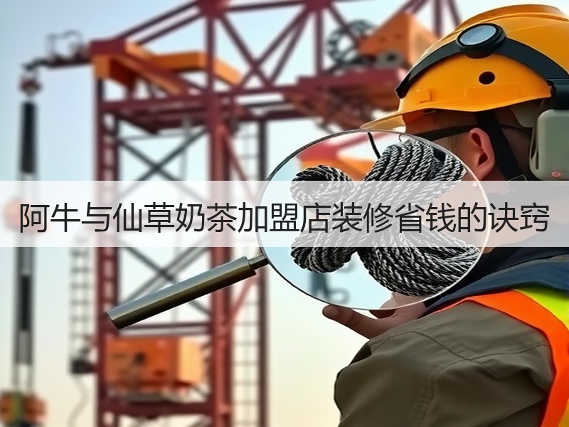 阿牛与仙草奶茶加盟店装修省钱的诀窍