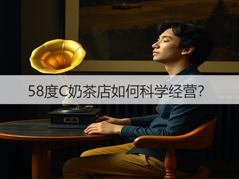 58度C奶茶店如何科学经营？