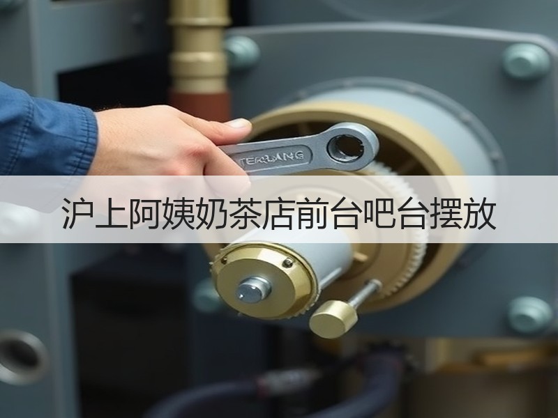 沪上阿姨奶茶店前台吧台摆放