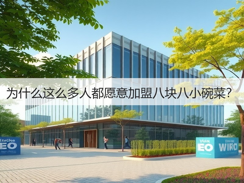 为什么这么多人都愿意加盟八块八小碗菜？