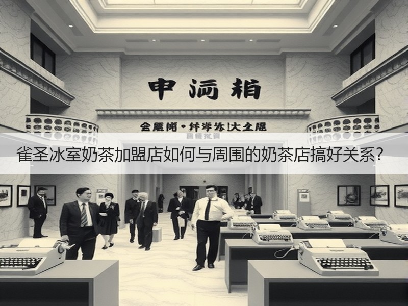 雀圣冰室奶茶加盟店如何与周围的奶茶店搞好关系？