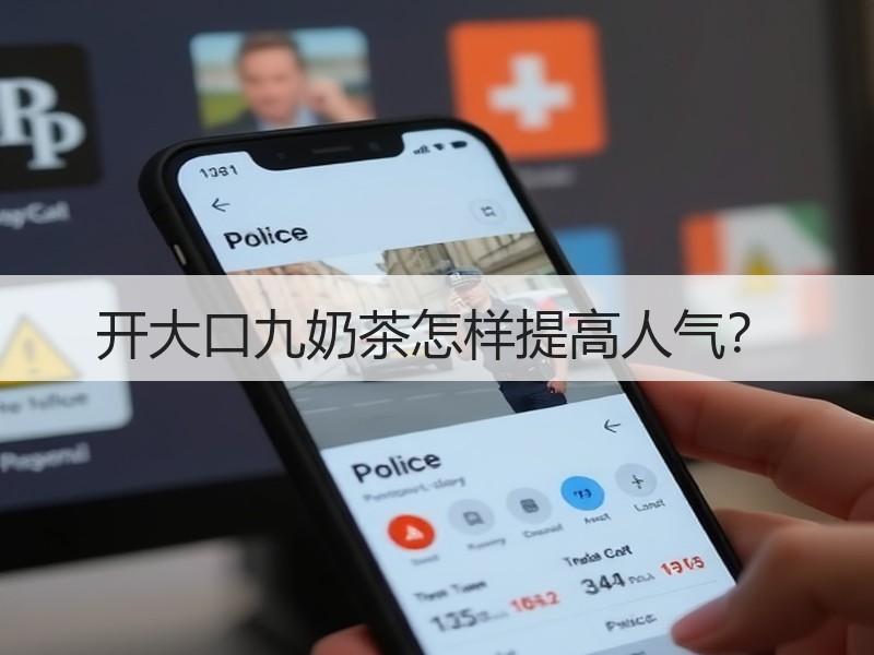 开大口九奶茶怎样提高人气？