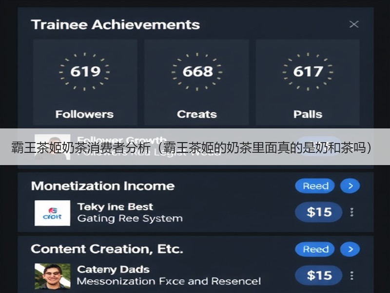 霸王茶姬奶茶消费者分析（霸王茶姬的奶茶里面真的是奶和茶吗）