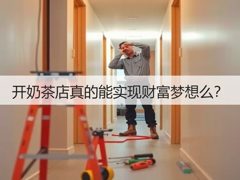 开奶茶店真的能实现财富梦想么？