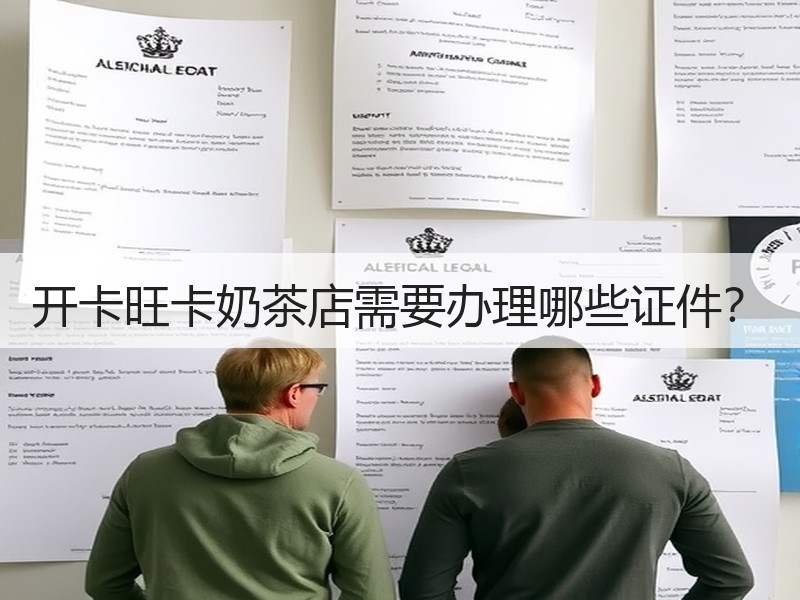 开卡旺卡奶茶店需要办理哪些证件？