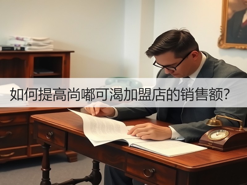 如何提高尚嘟可渴加盟店的销售额？
